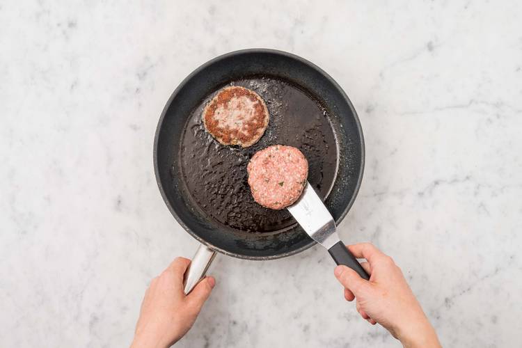 Cook the burgers
