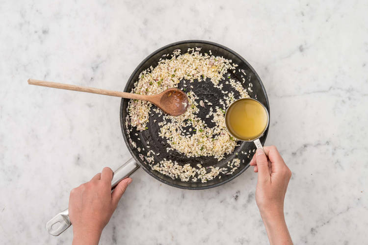 Commencer le risotto