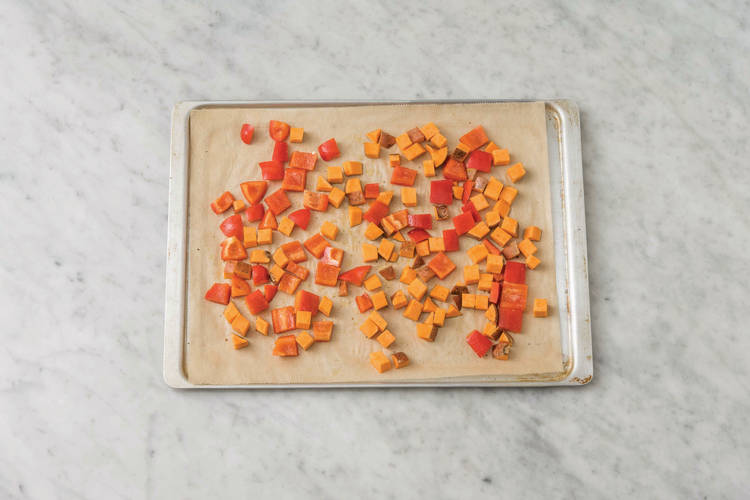 Roast the veggies