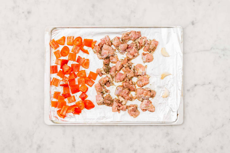 ROAST CHICKEN AND VEGGIES