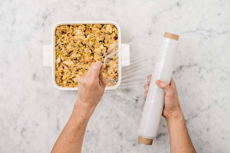 ASSEMBLE DRESSING AND SET ASIDE