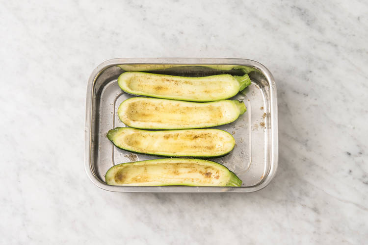 Préparer les courgettes