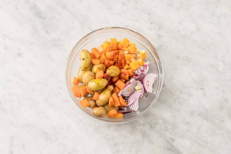 Mélanger les légumes