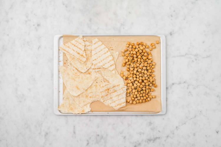 Rosta kikärtor & tortilla