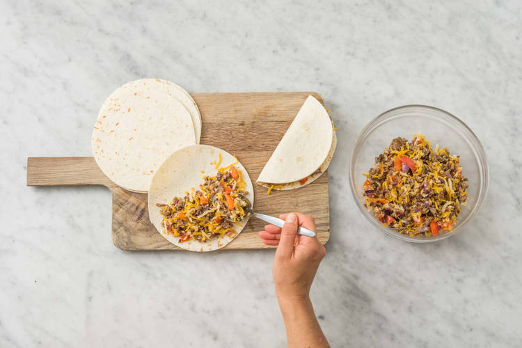 MAKE QUESADILLAS
