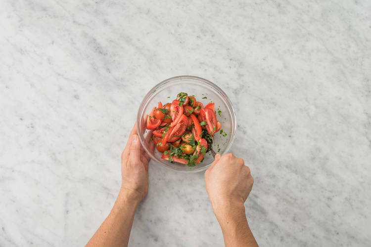 Préparer la salade