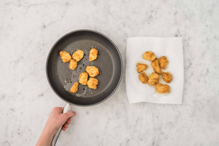Préparer les nuggets de poulet