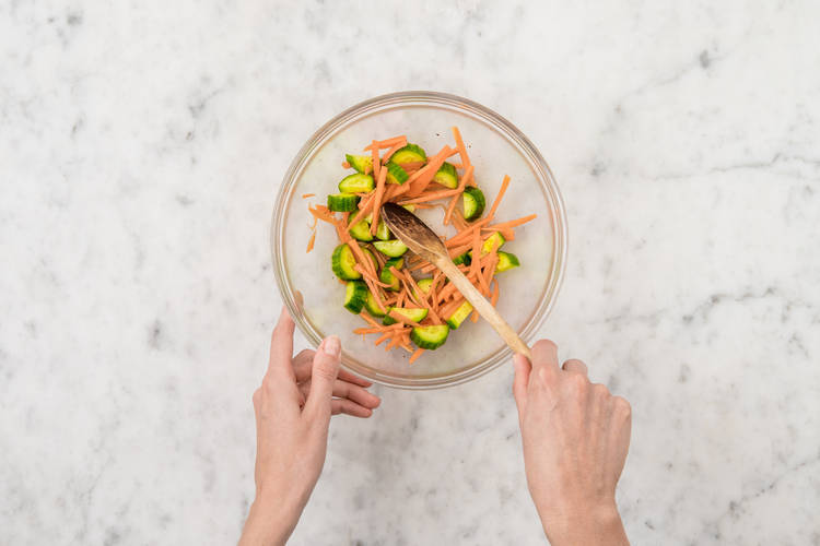 Mariner les légumes