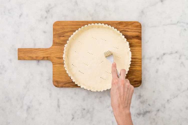 Précuire la quiche