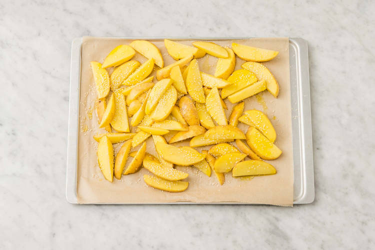 Ugnsrosta klyftpotatis