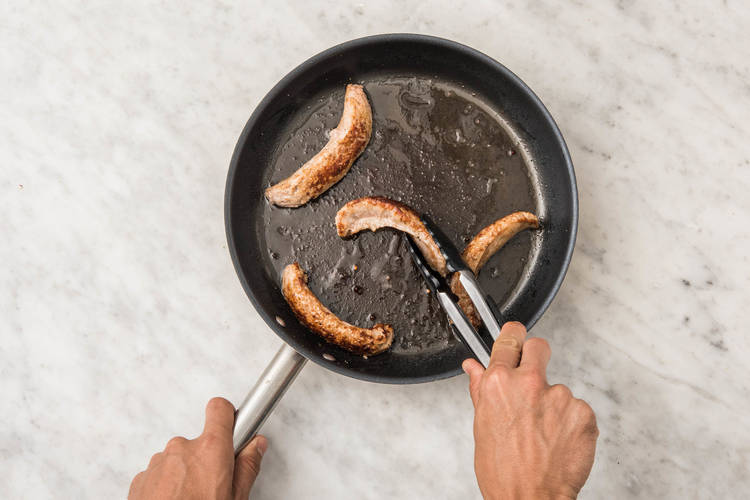 Bratwurst anbraten
