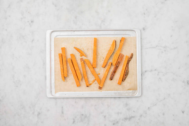 Rôtir les patates douces