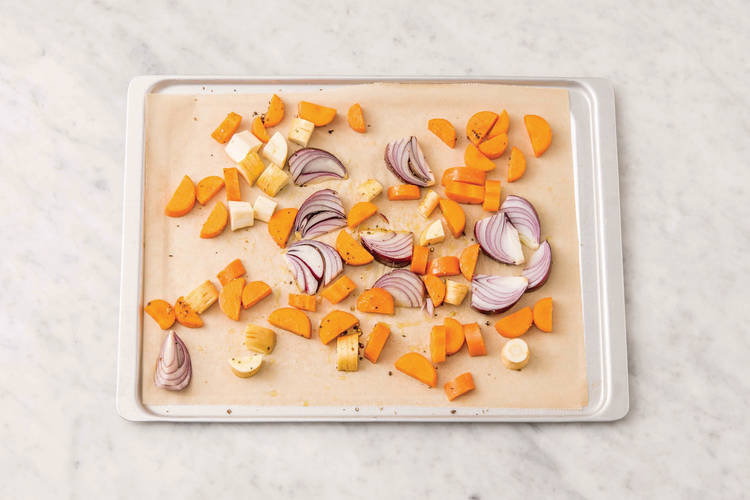 Roast the veggies