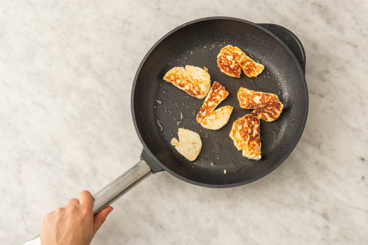 Cuire le halloumi