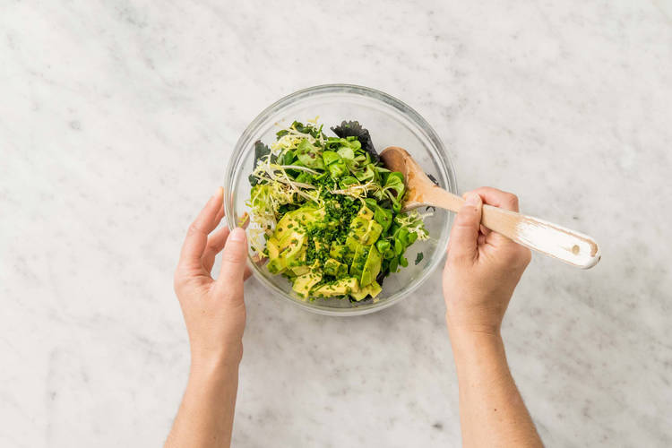 Préparer la salade