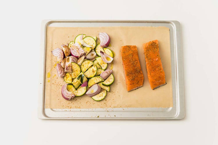 Cook Salmon & Veg