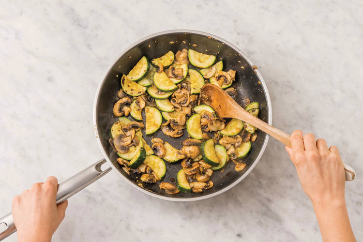 Cook the veggies