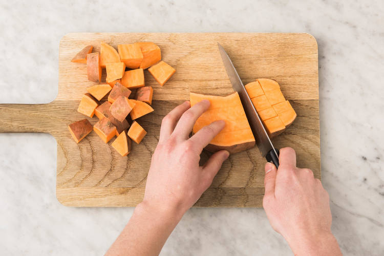 Süßkartoffel backen