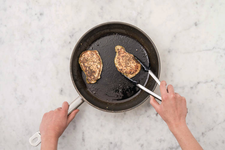Cook the pork