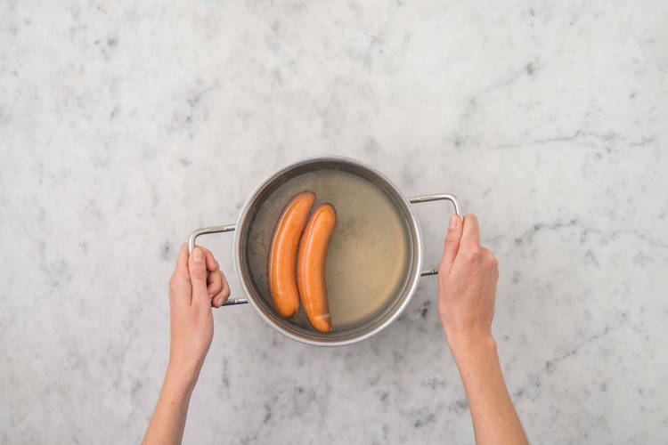 Cuire la saucisse fumée