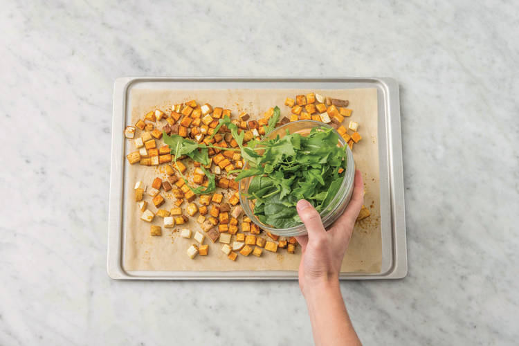 Toss the veggies