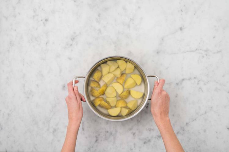 Parboil the Potatoes