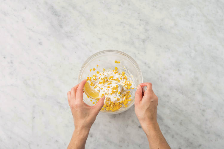 Make the corn slaw