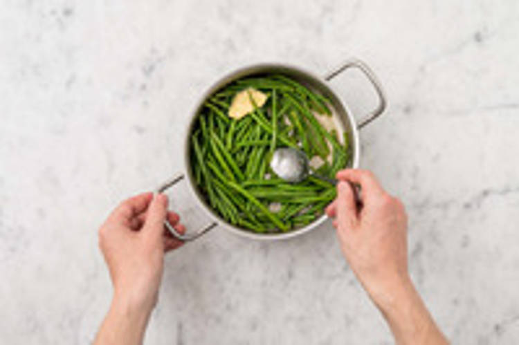 Préparer  les haricots verts