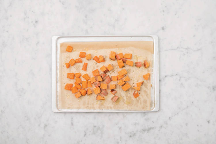 Roast the veggies