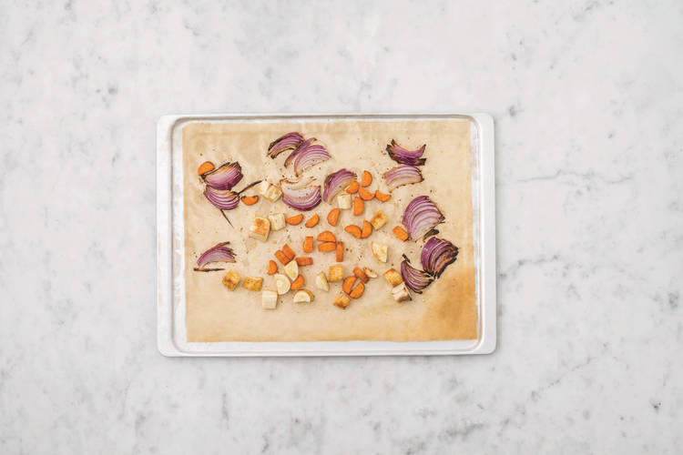 Roast the veggies