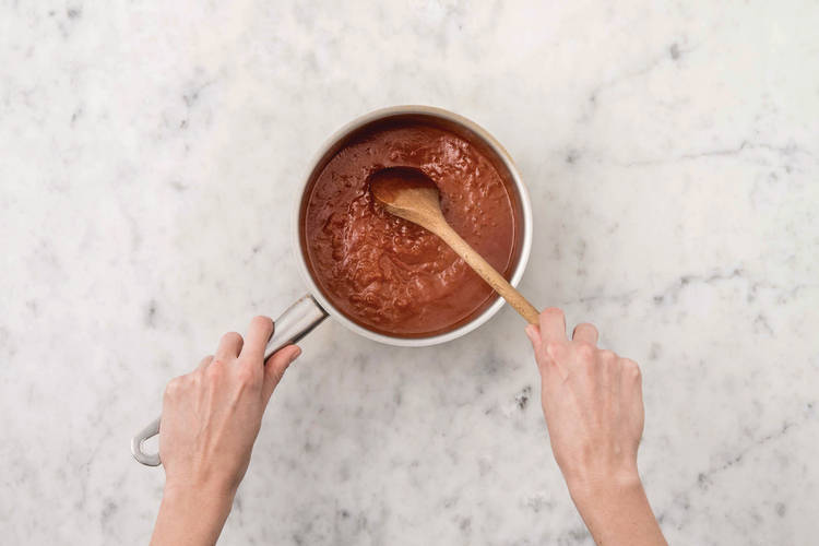Make the parmigiana sauce