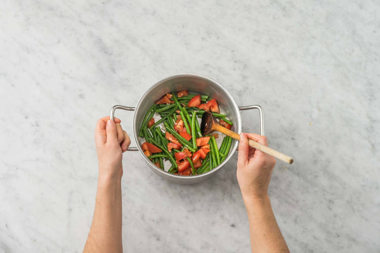 Währenddessen Bohnen kochen