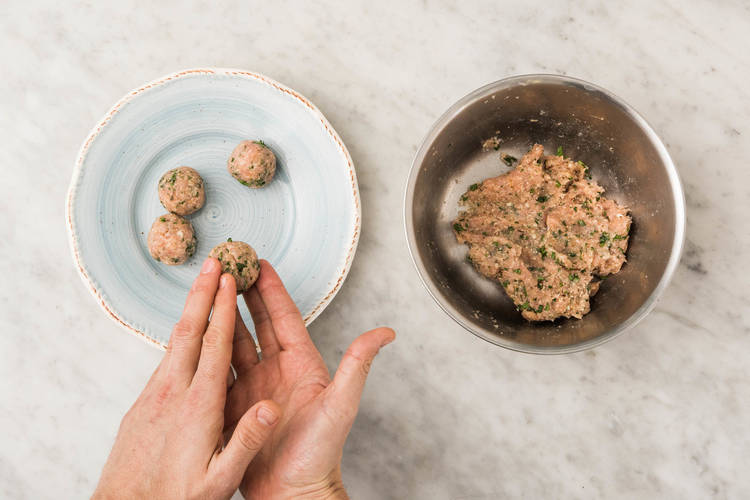 Préparer les boulettes