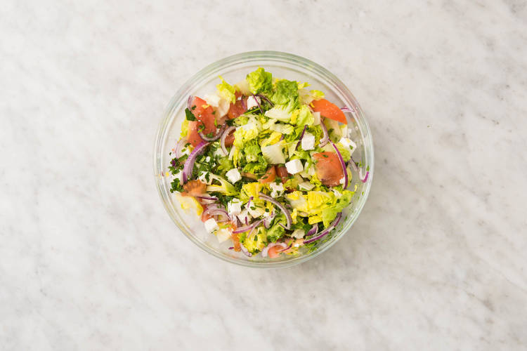 Salat zubereiten