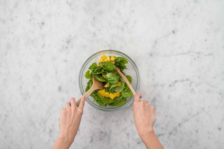 Préparer la salade