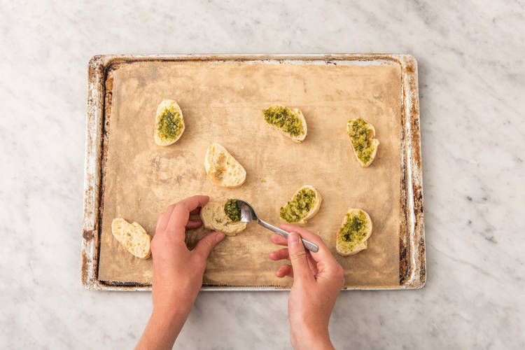 Préparer les bruschettas