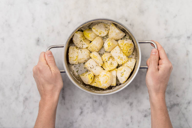 Start the Roast Potatoes
