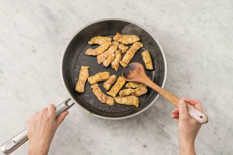 Cook the pork