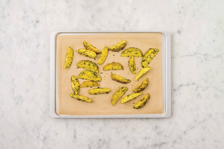 Bake the wedges