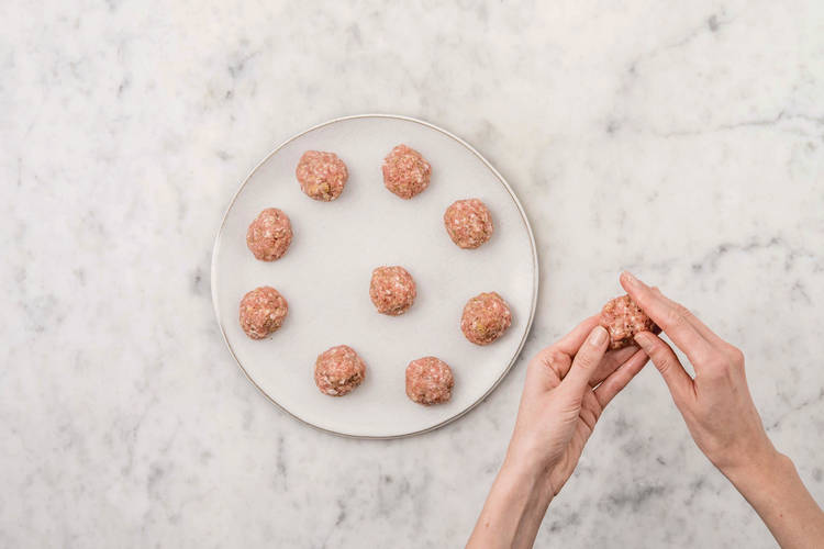 Make the meatballs