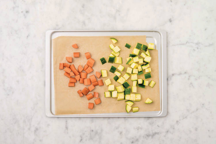 Roast the veggies