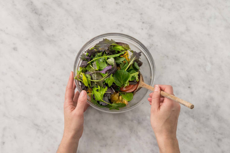 Förbered sallad