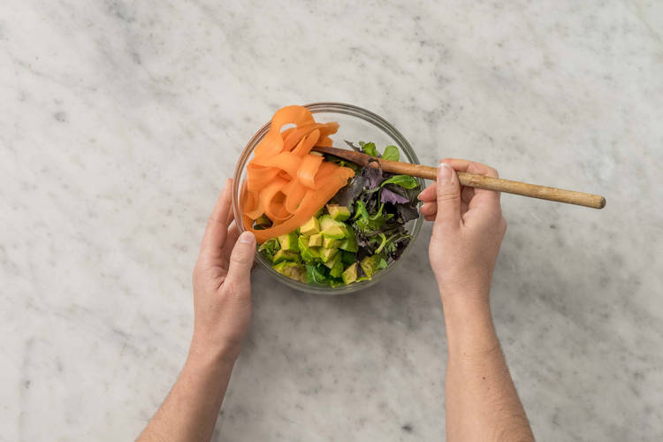 Préparer la salade