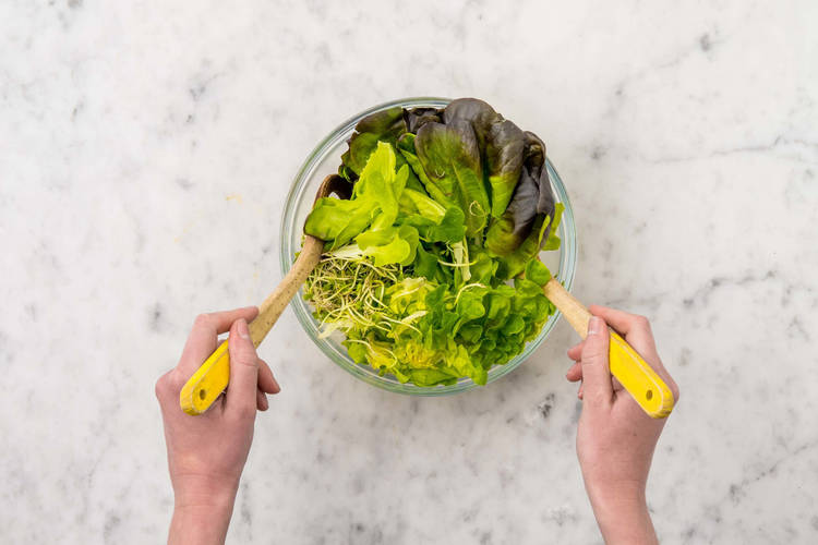 Préparer la salade