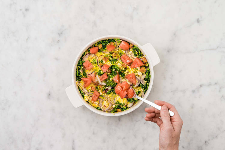 Préparer la frittata