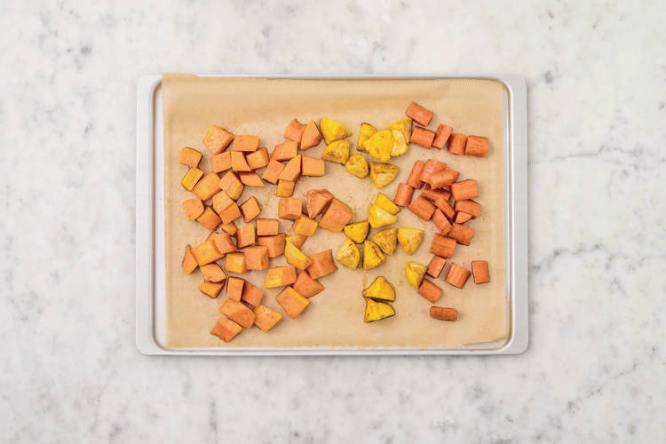 Roast the veggies