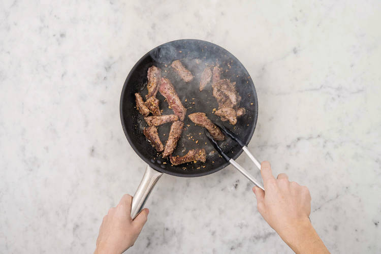 Cook the beef