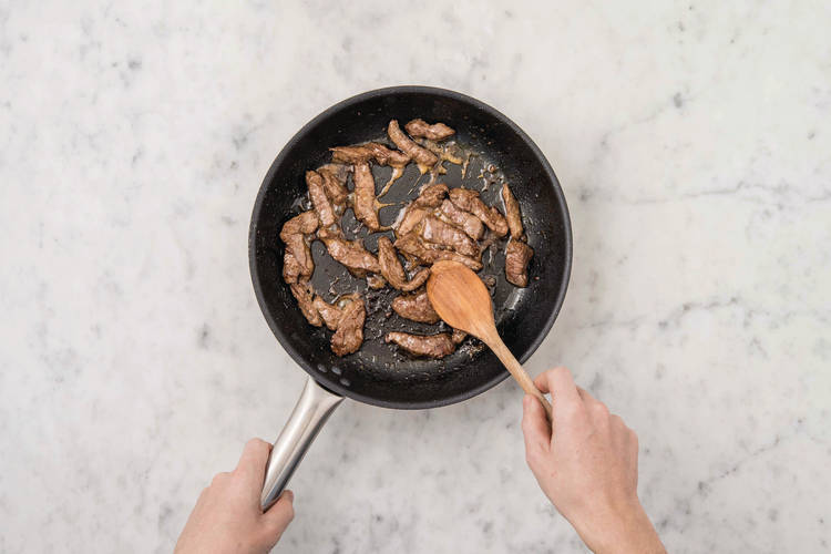cook the beef