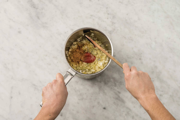 Cook the aromatics