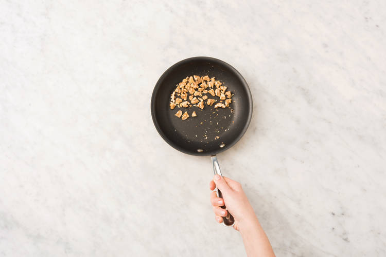 Toast the walnuts
